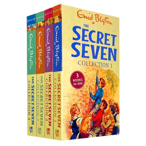 Enid Blyton The Secret Seven - 12 Story in 4 Books Collection Set