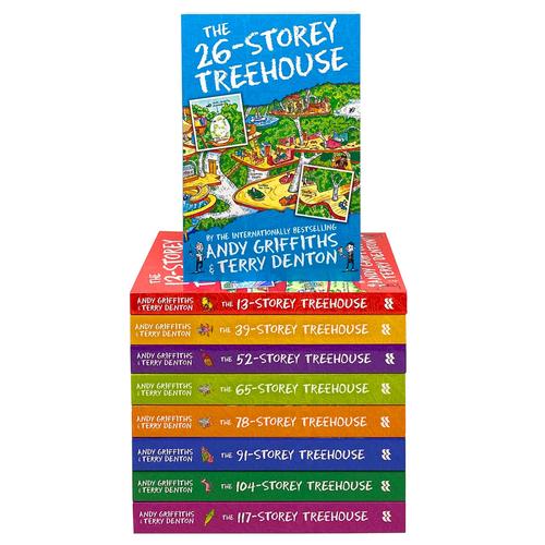 Andy Griffiths Treehouse Collection 9 Books Set - 13 Storey 26 Storey 39 Storey 52 Storey 65 Store..