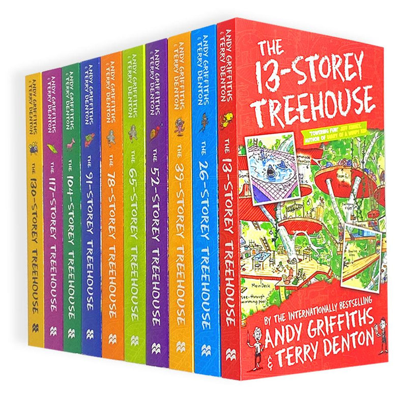 Andy Griffiths The Treehouse Collection 10 Books Set 130-Storey, 117-Storey, 104-Storey