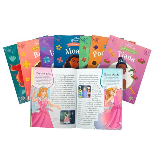 Disney Princess The Magical Collection 8 Books Box Set (Moana, Mulan, Pocahontas, Tiana, Ariel, Belle, Cinderella &amp; Jasmine)