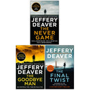 Jeffery Deaver Colter Shaw Series 3 Books Collection Set (The Never Game, The Goodbye Man, The Final Twist)