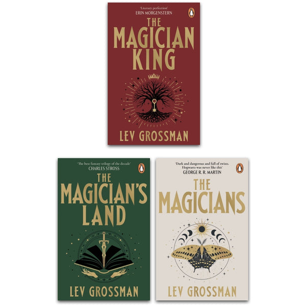 Lev Grossman Magicians Trilogy 3 Books Collection Set (The Magicians, The Magician King, The Magician's Land)