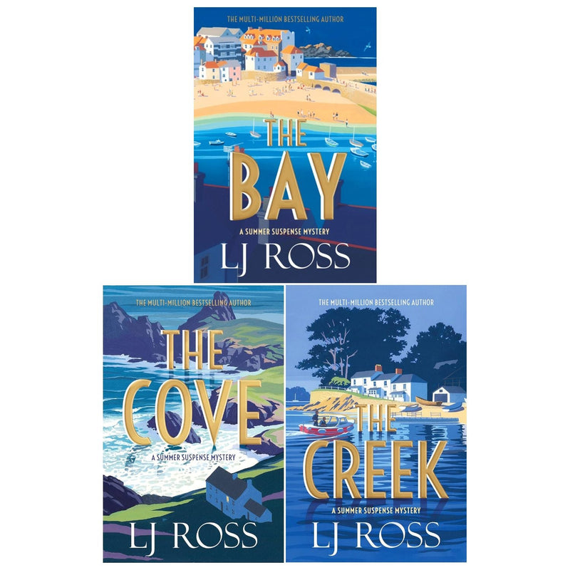 LJ Ross Summer Suspense Mysteries 3 Books Set (The Bay, The Creek, The Cove)