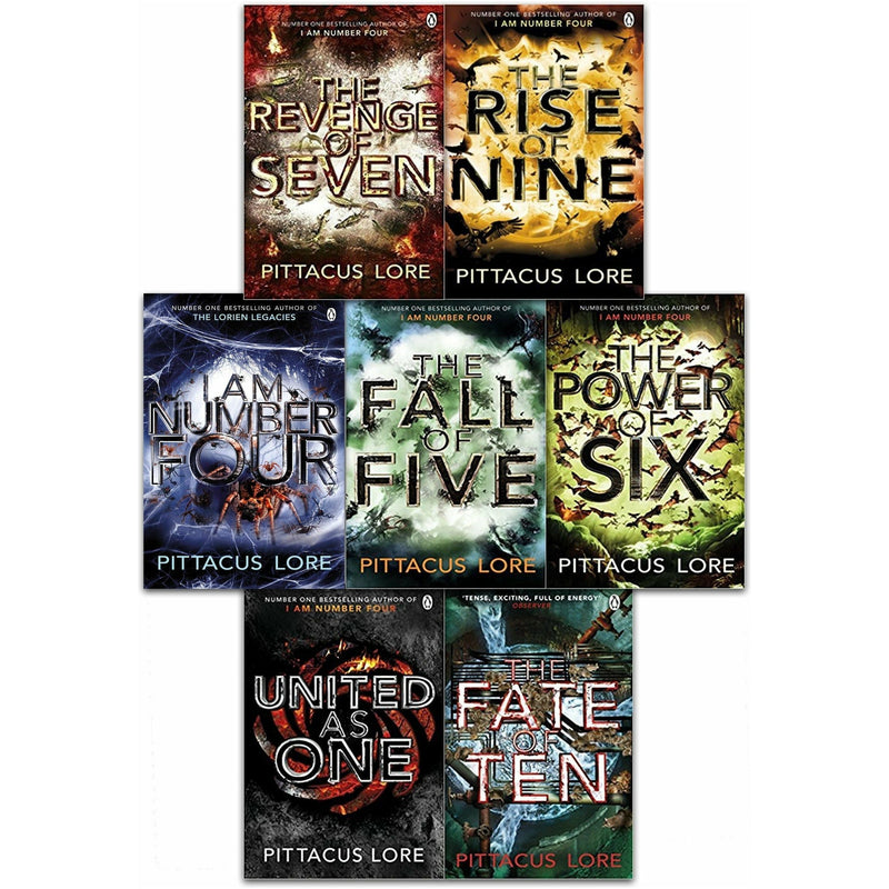 Pittacus Lore Collection Lorien Legacies Series 7 Books Set I Am Number Four Power Of Six Rise Of ..