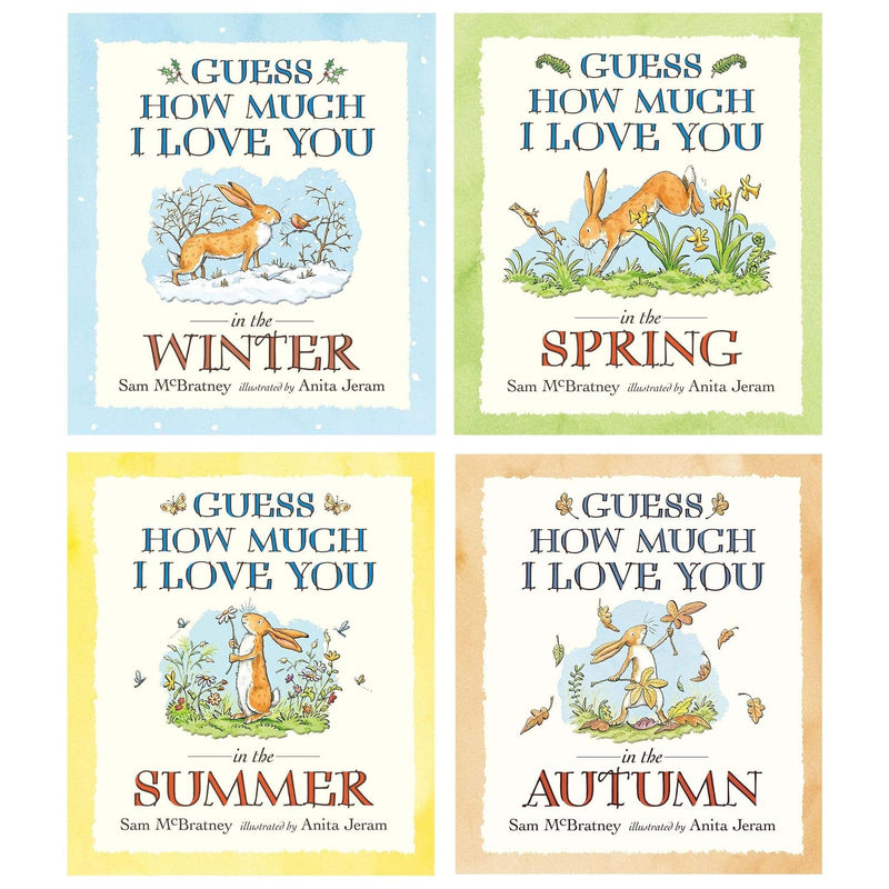 Sam McBratney Guess How Much I Love You 4 Books Collection Set (Winter, Spring, Summer, Autumn)