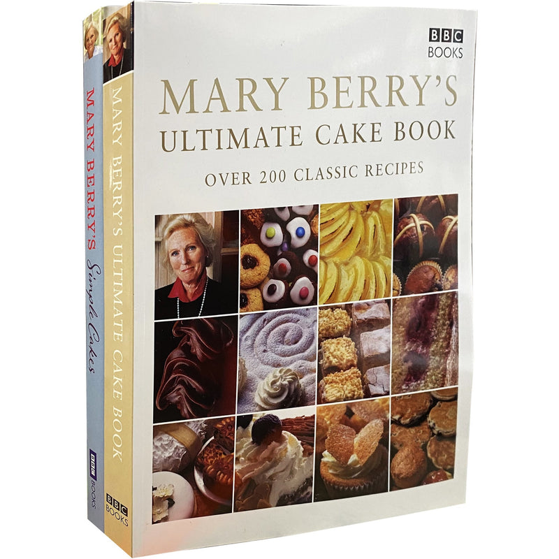 Mary Berry's Ultimate Simple Cake 2 Books Collection Set Over 200 Classic Delicious Step by Step Recipes