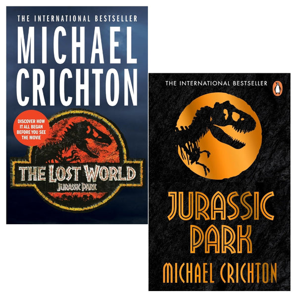 Jurassic Park, The Lost World: Jurassic Park Collection 2 Books Set by Michael Crichton (NEW COVERS)