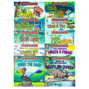 Dinosaur Tales 10 Picture Book Collection Set (Alfie The Allosaurus Learn to Roar, Olivia The Oviraptor Makes A Difference, Velu The Velociraptor Wins The ... Lost, Velu The Velociraptor Wins The Race)