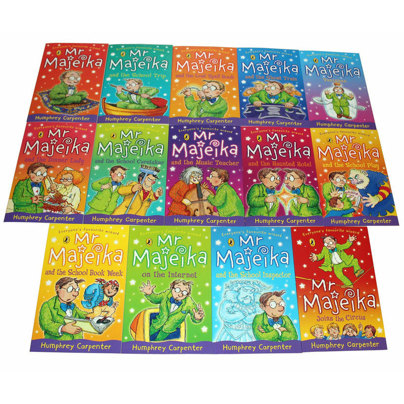 Mr Majeika Collection 14 Books Set (Mr Majeika,the School Trip,Mr Majeika and the Lost Spell Book,the Ghost Train, the Dinner Lady & MORE!)