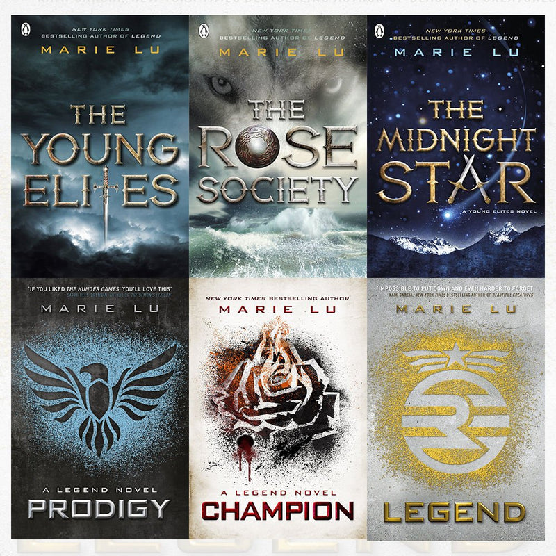 Legend Trilogy and Young Elite Trilogy by Marie Lu 6 Books Set - Legend, Champion, Prodigy, The Young Elites, The Rose Society, The Midnight Star