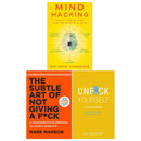 Mind Hacking, Unf*Ck Yourself, The Subtle Art Of Not Giving A F*Ck 3 Books Collection Set