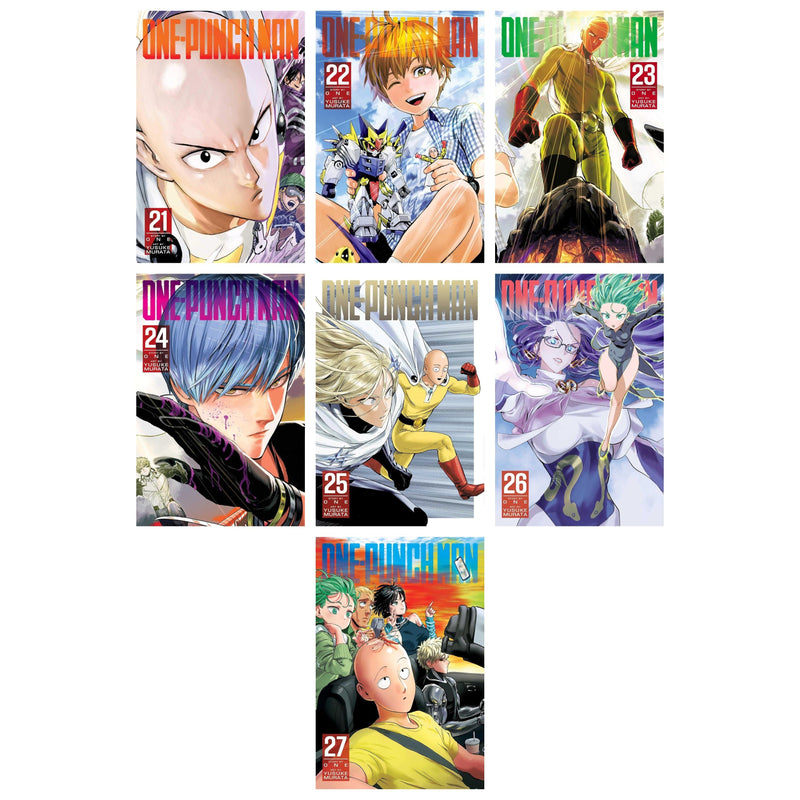 One-Punch Man Volume 21-27 Collection 7 Books Set by One Yusuke Murata