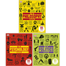 The Philosophy Book, The Psychology Book, The Politics Book 3 Books Collection Set