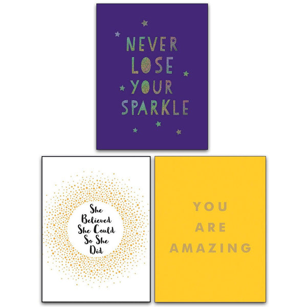 Never Lose Your Sparkle, She Believed She Could So She Did, You Are Amazing 3 Books Collection Set