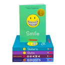 Raina Telgemeier Collection 5 Books Set - Smile, Drama, Sisters, Ghosts, Guts