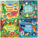 Usborne Sound Books Series 1 Collection 4 Books Set Jungle, Dinosaur, Woodland, Night