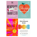 Menopause Manifesto, Cracking the Menopause, The Menopause Brain and The Happy Menopause 4 Books Collection Set