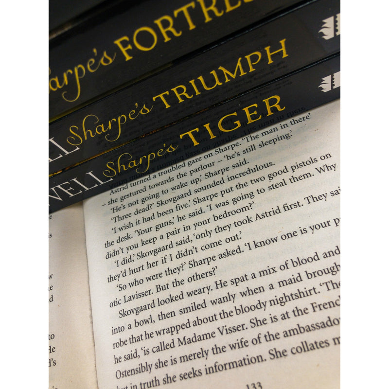 Sharpe Series Books 1 - 5 Collection Box Set by Bernard Cornwell (Tiger 1799, Triumph 1803, Fortress 1803, Trafalgar 1805 & Prey 1807)