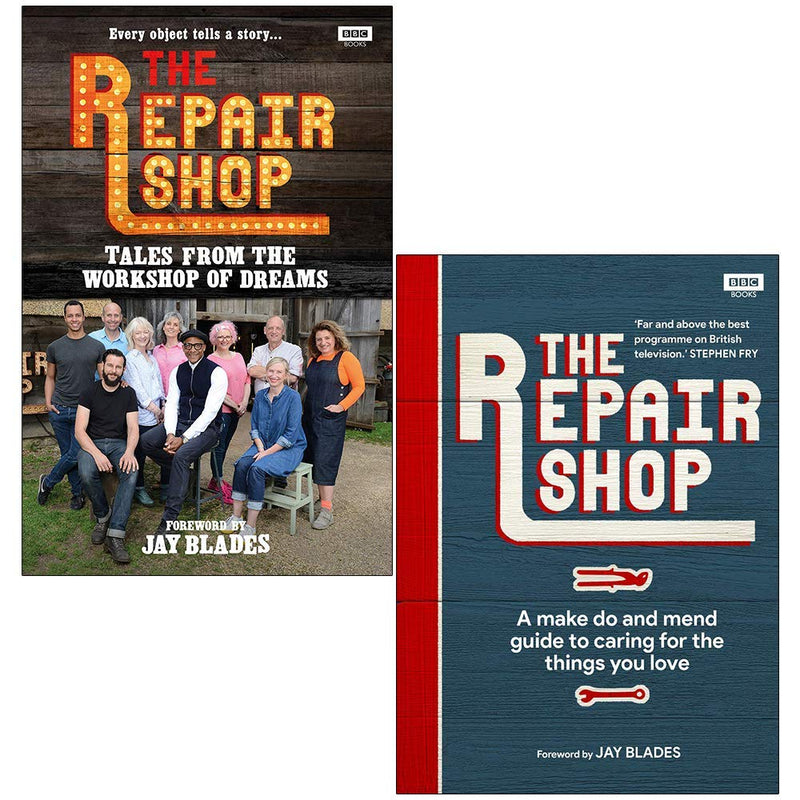 The Repair Shop Tales from the Workshop of Dreams & The Repair Shop A Make Do and Mend Handbook By Karen Farrington 2 Books Collection Set