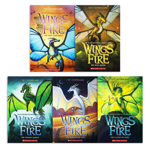 Wings of Fire 5 Books Collection Set (11-15) By Tui T Sutherland