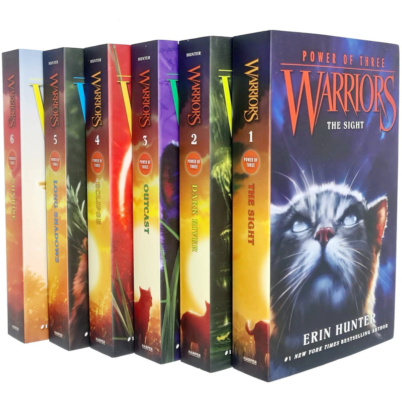 Warriors Series 3 Power of Three - 6 Collection Set By Erin Hunter (The Sight, Dark River, Outcast, Eclipse, Long Shadows & Sunrise)