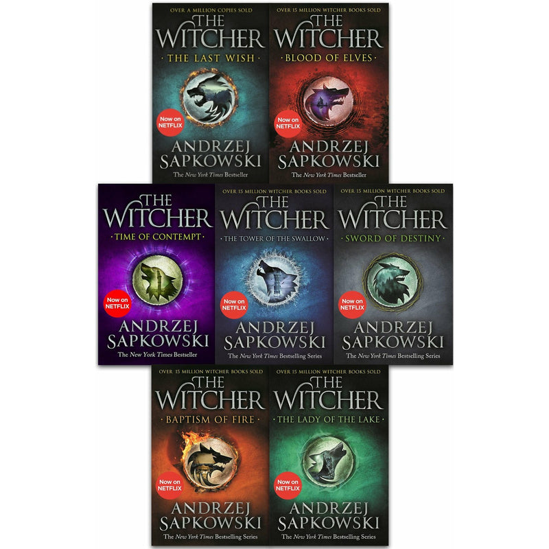 The Witcher Series Andrzej Sapkowski 8 Books Collection Set Inc The Last Wish - Netflix