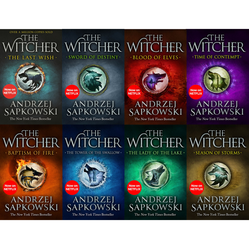 The Witcher Series Andrzej Sapkowski 8 Books Collection Set Inc The Last Wish - Netflix