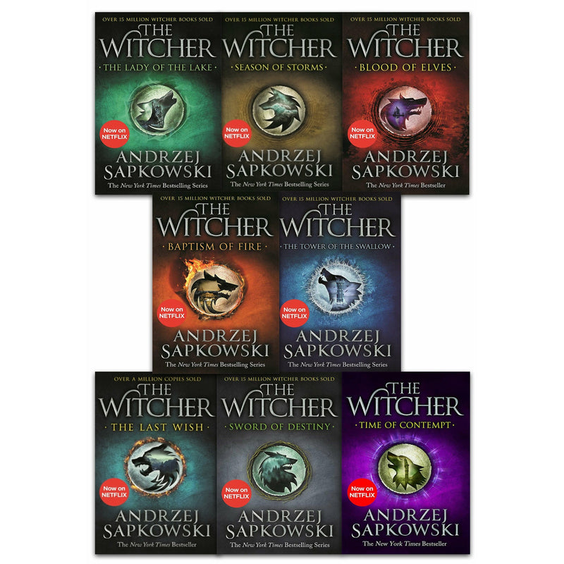 The Witcher Series Andrzej Sapkowski 8 Books Collection Set Inc The Last Wish - Netflix