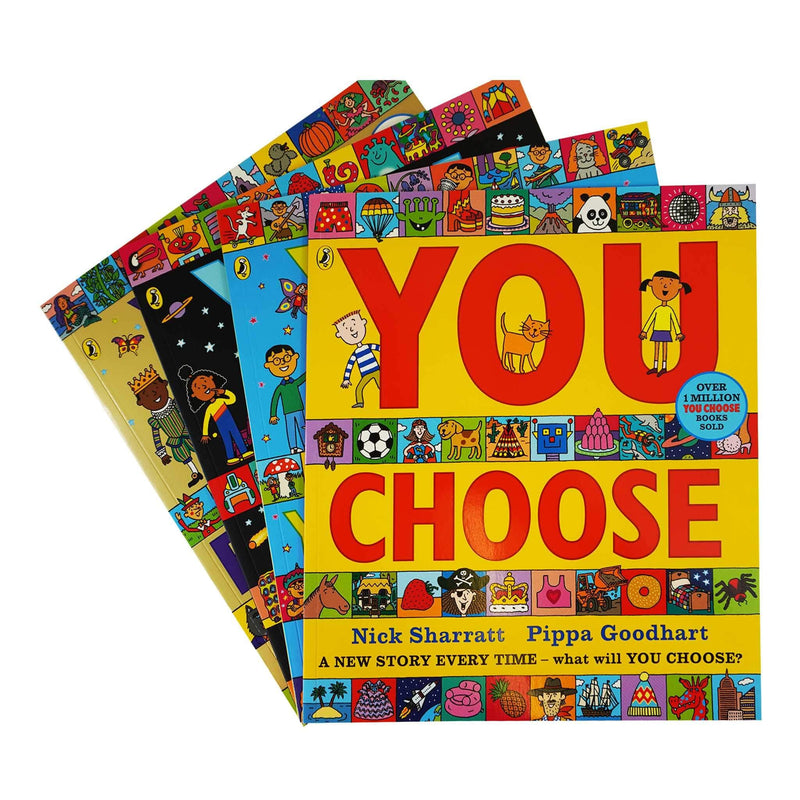 You Choose Series 4 Books Children's Collection Set by Pippa Goodhart and Nick Sharratt