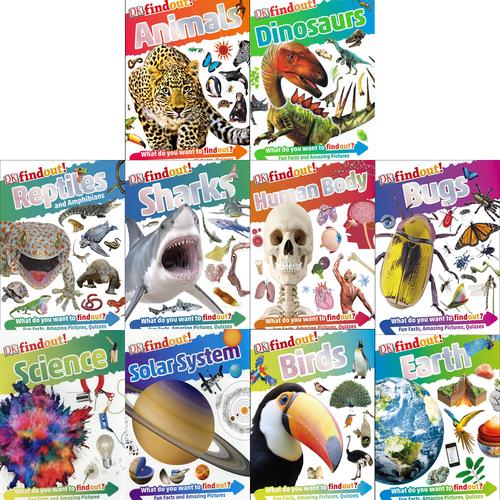 Dk Findout Series With Fun Facts And Amazing Pictures 10 Books Collection Set