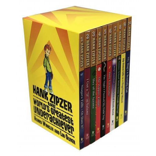 Hank Zipzer The Worlds Greatest Underachiever 10 Book Slipcase Collection - books 4 people