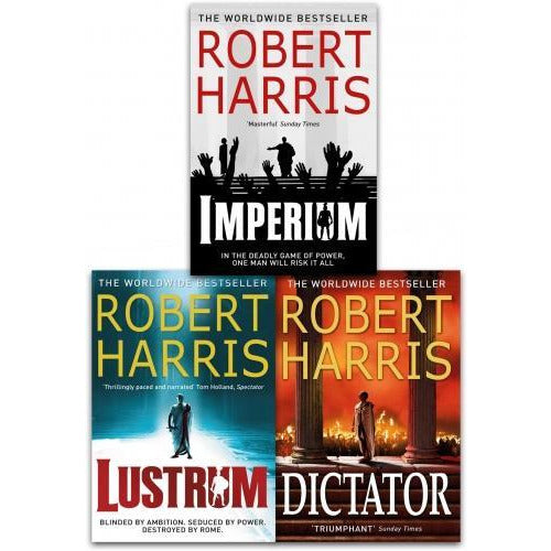 Cicero Trilogy Robert Harris Collection 3 Books Collection Set Imperium Lustrum Dictator - books 4 people