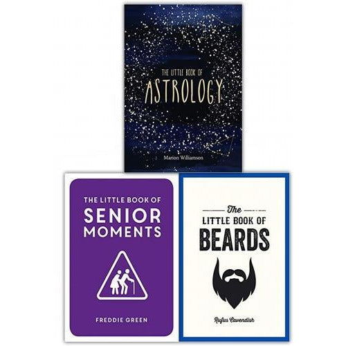 The Little Book Collection 3 Books Set Senior Moments Beards Astrology - books 4 people