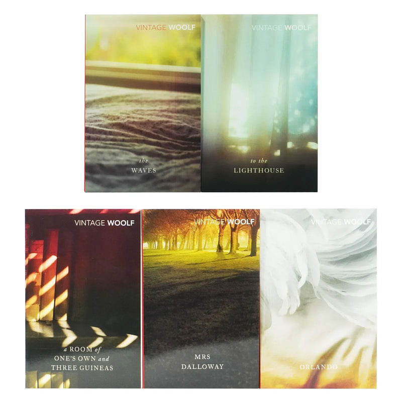 The Virginia Woolf Collection 5 Books Set (The Waves, To the Lighthouse, A Room of One's Own and Three Guineas, Mrs Dalloway, Orlando)