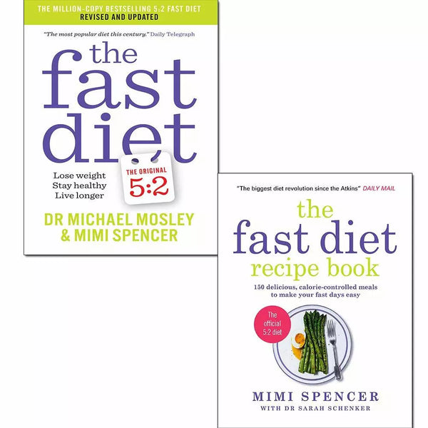 The Fast Diet and The Fast Diet Recipe Book 2 books set pack by Michael Mosley