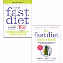 The Fast Diet and The Fast Diet Recipe Book 2 books set pack by Michael Mosley