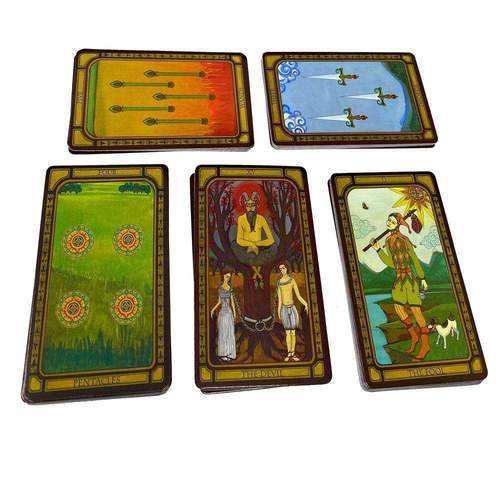 The Golden Tarot Deck Cards Collection Box Gift Set