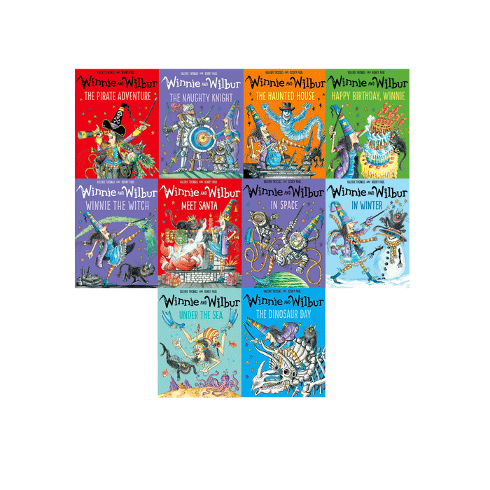 Winnie And Wilbur Collection 10 Books Set By Valerie Thomas  Winnie The Witch The Naughty Knight U..